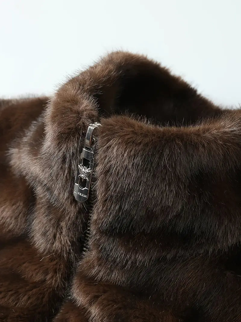 Exklusiv Herrjacka i Faux Fur