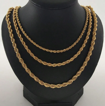 Lyxigt gyllene halsband