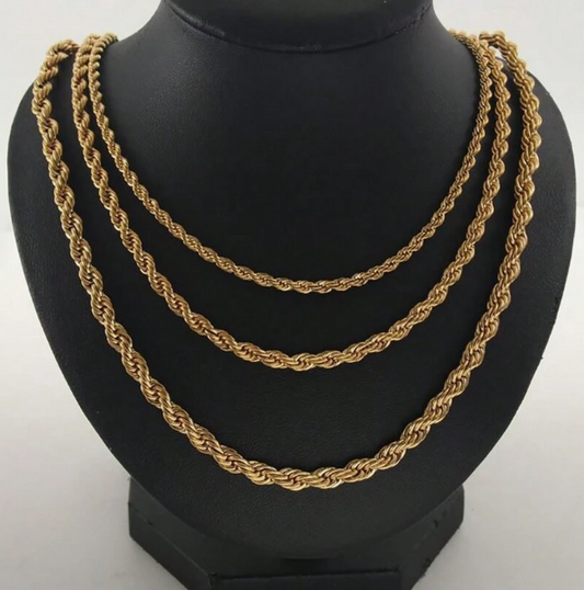 Lyxigt gyllene halsband