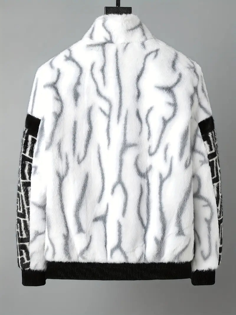 Exklusiv Herrjacka i Faux Fur