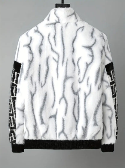 Exklusiv Herrjacka i Faux Fur