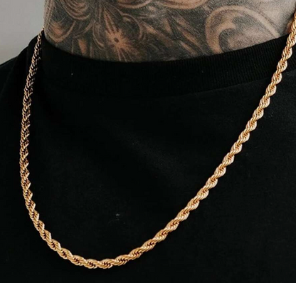 Lyxigt gyllene halsband