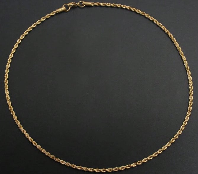 Lyxigt gyllene halsband