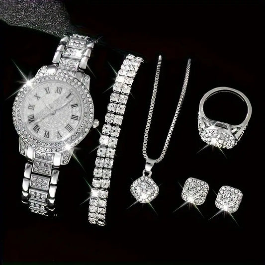 Modeklocka med elegant smyckeset