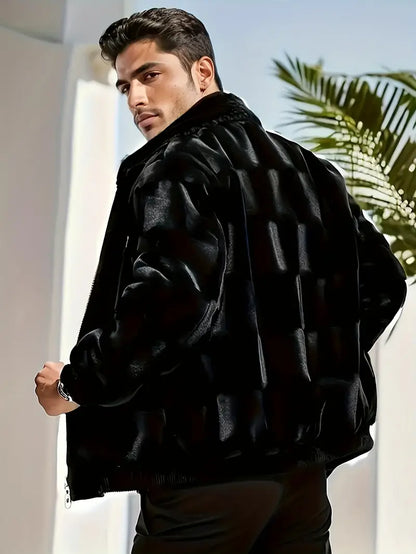 Lyxig Herrjacka i Faux Mink