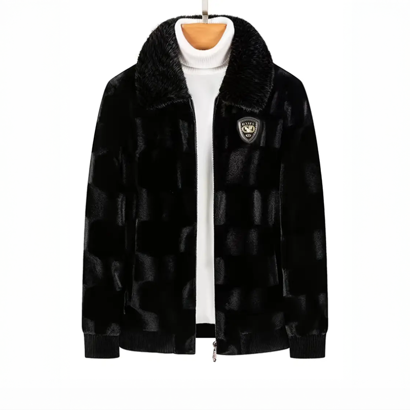 Lyxig Herrjacka i Faux Mink