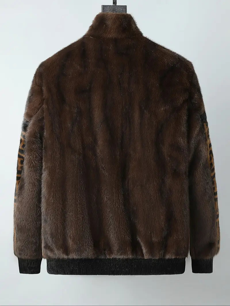 Exklusiv Herrjacka i Faux Fur