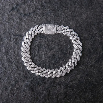 Kubansk länkarband med strass