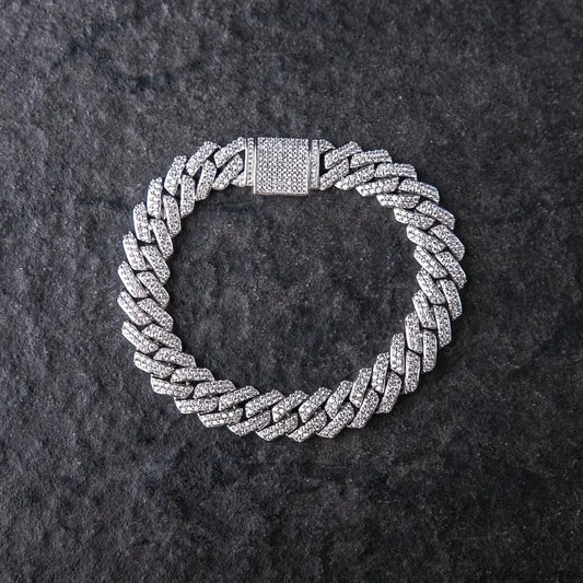 Kubansk länkarband med strass