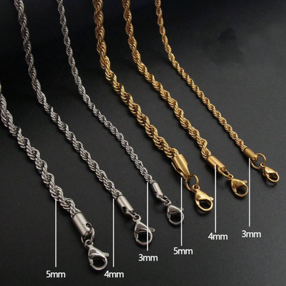 Lyxigt gyllene halsband